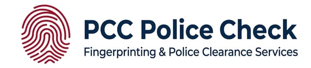 PCC Police Check logo — Certified FBI & RCMP fingerprinting specialists in India