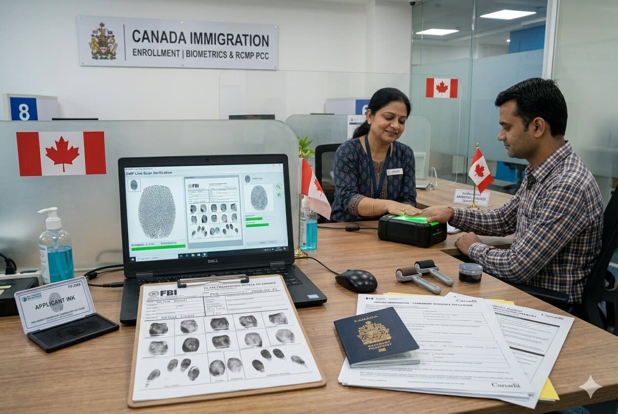 RCMP Fingerprinting in India — Complete Guide for Canada PR Applicants (2025) — fingerprinting guide for immigration applicants